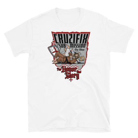 T-Shirt Templar Knight Cruzifix white